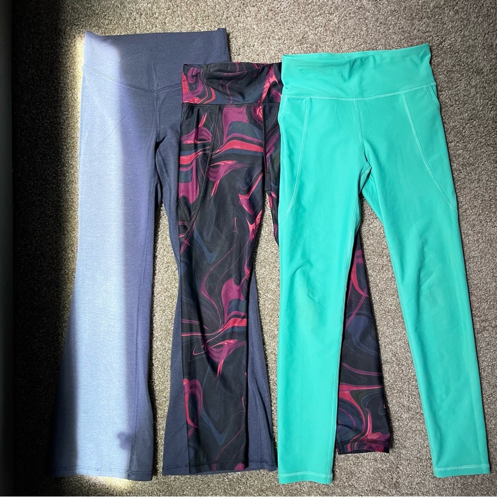 Old Navy Kids Leggings - Blue, Black, and Green